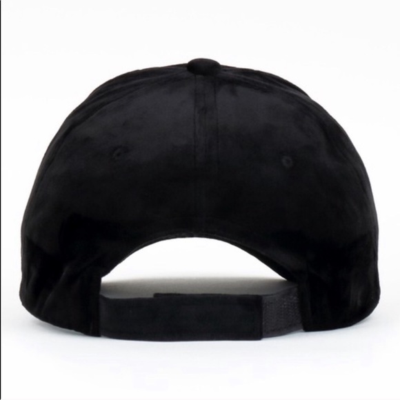 LAST ONE* Stacia Fine Black Velvet Baseball Cap - Picture 3 of 3
